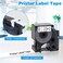 Pristar Compatible Label Tape Replacement for Dymo D1 53713 24mm Black on White Tape Cassette for Dymo LabelManager 450D 500TS Wireless PnP Label Marker LabelWriter 450 Duo 1 Inch x 23 Feet 3Pack