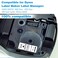 Pristar Compatible Label Tape Replacement for Dymo D1 53713 24mm Black on White Tape Cassette for Dymo LabelManager 450D 500TS Wireless PnP Label Marker LabelWriter 450 Duo 1 Inch x 23 Feet 3Pack