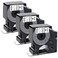 Pristar Compatible Label Tape Replacement for Dymo D1 53713 24mm Black on White Tape Cassette for Dymo LabelManager 450D 500TS Wireless PnP Label Marker LabelWriter 450 Duo 1 Inch x 23 Feet 3Pack
