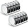 Pristar Replacement 3D Plastic 9mm Embossing Tapes 38 x 98 Compatible for Dymo Embossing Label Maker Organizer Xpress 12965 Xpress Pro 12966 Office Mate II 154000 White Print on Black 10Pack