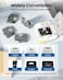 Oozmas Replacement for Brother Label Maker Tape Clear TZ 12mm 047 Inch Ptouch Label Tape Black on Clear TZe131 TZe131 P Touch Refills for PTH103w 2040 PTD210 PTH100 PTD220 12 Inch 262 Ft 2 Pack