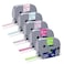TITBIT 5Pack PTD210 PTD220 Label Maker Tape Replacement for Brother P Touch 12mm 047 Label Tape Laminated TZeMQF31 MQG35 MQP35 MQ531 MQE31 for P Touch PTH110 PTP300BT PTD400 PTP710BT
