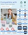 TITBIT 5Pack PTD210 PTD220 Label Maker Tape Replacement for Brother P Touch 12mm 047 Label Tape Laminated TZeMQF31 MQG35 MQP35 MQ531 MQE31 for P Touch PTH110 PTP300BT PTD400 PTP710BT