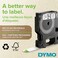 DYMO D1 Labels for LabelManager Label Makers Black Print on White 12Inch x 23Foot Rolls SelfAdhesive 2 Count