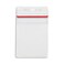 ID Card ID Badge Holder with Sealable Red Stripe Horizontal Vertical 50 Pack Vertical