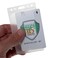 Specialist ID SPID0065 Hard Plastic Badge Holder Frosted Vertical Rigid Plastic Id Card Dispenser Clear