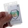 Specialist ID SPID0065 Hard Plastic Badge Holder Frosted Vertical Rigid Plastic Id Card Dispenser Clear