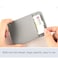 Lanyardio 1 Pcs Leather ID Badge Holder Horizontal Blue Multiple Card Slots for Offices Staff Students Employees
