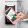 Lanyardio 1 Pcs Sliding ID Badge Holder with Clear Window Pink ID Card Protector Pouch for Office School ID Credit Cards Proximity Key Cards Drivers Licenses and Passes