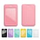 Lanyardio 1 Pcs Sliding ID Badge Holder with Clear Window Pink ID Card Protector Pouch for Office School ID Credit Cards Proximity Key Cards Drivers Licenses and Passes