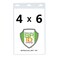 Specialist ID 10 Pack Vertical Oversized 4X6 Vinyl ID Badge Holder for Extra Large Credentials and Tickets XL46V by