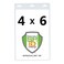 Specialist ID 10 Pack Vertical Oversized 4X6 Vinyl ID Badge Holder for Extra Large Credentials and Tickets XL46V by