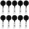JBKHDTB 10 Pack Retractable ID Badge Holder Badge Reels with Swivel Alligator Clip Bulk Pack Badge Holders by Premium Badges