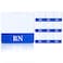 Carvoriy 10 Pieces RN Badge Card Nurse Badge Tag Double Sided PVC Badge Holders with Blue Background for Resident Nurses Blue34 x 33 Inch