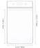 koorito 100 Pcs ID Card Name Badge Holder Clear Vertical Waterproof Plastic Name Tag Badge Holder for Office School Event Conference