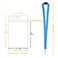 YOYOGO 12 Pack Breakaway Lanyards with ID Badge HolderBreakaway Clasp Neck Strap for Schools Cruise Office Kids Blue