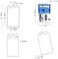 Bestom 15 Pack Rigid Plastic ID Card Holders for Badges with Permanent Locking Badge Holder Heavy Duty Vertical Secure Dual Sided Clear ID Case Fits Two Standard 30mil or One ProximityProx Card
