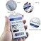 Bestom 15 Pack Rigid Plastic ID Card Holders for Badges with Permanent Locking Badge Holder Heavy Duty Vertical Secure Dual Sided Clear ID Case Fits Two Standard 30mil or One ProximityProx Card
