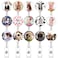 TAMHOO 15 Pcs Funny Badge Reels Retractable Badge HoldersId Badge Holder Retractable ClipCow Badge Reels