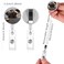 TAMHOO 15 Pcs Funny Badge Reels Retractable Badge HoldersId Badge Holder Retractable ClipCow Badge Reels
