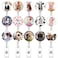 TAMHOO 15 Pcs Funny Badge Reels Retractable Badge HoldersId Badge Holder Retractable ClipCow Badge Reels
