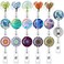 SYNLIN 16 Pack Badge Reels for Nurses ID Badge Holder with Clip Retractable Badge Holders