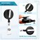 koorito 2 Pack Badge Reels Retractable with Swivel Alligator Clip Retractable Badge Holder Reel Clips for Teachers Students Office Workers Black