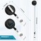 koorito 2 Pack Badge Reels Retractable with Swivel Alligator Clip Retractable Badge Holder Reel Clips for Teachers Students Office Workers Black