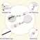 Anffilona 2 Pack Badge Reels RetractableStudent Badge HoldersRetractable ID Name Badge Holder Reels with Alligator Clip