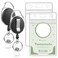 BESARME 2 Pack ID Badge Holder with Badge Reels Retractable Clip Heavy Duty Vertical Clear ID Card Badge Holders for Work Office Student Nurse