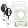 BESARME 2 Pack ID Badge Holder with Badge Reels Retractable Clip Heavy Duty Vertical Clear ID Card Badge Holders for Work Office Student Nurse