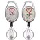 Coeufuedy 2 Pieces Bling Retractable Nurse KeychainCute Shiny Badge Reel Holder for ID CardGift for Nurse StudentsDoctor