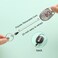 Coeufuedy 2 Pieces Bling Retractable Nurse KeychainCute Shiny Badge Reel Holder for ID CardGift for Nurse StudentsDoctor