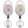 Coeufuedy 2 Pieces Bling Retractable Nurse KeychainCute Shiny Badge Reel Holder for ID CardGift for Nurse StudentsDoctor