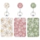 COOKOOKY 3 Set Heavy Duty Badge Holder with Retractable ReelID Badge Holder Key Card Work Badge Clip for Nurse Teacher Student Office Women Men