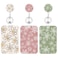 COOKOOKY 3 Set Heavy Duty Badge Holder with Retractable ReelID Badge Holder Key Card Work Badge Clip for Nurse Teacher Student Office Women Men