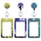 COOKOOKY 3 Set Heavy Duty Badge Holder with Retractable ReelID Badge Holder Key Card Work Badge Clip for Nurse Teacher Student Office Women Men