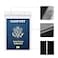 ALMHPVC 4x6Inch Extra Large Passport Holders ID Badge PVC Card Holder with Lanyards Fill for Passports By 5Pack Black Lanyards