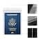 ALMHPVC 4x6Inch Extra Large Passport Holders ID Badge PVC Card Holder with Lanyards Fill for Passports By 5Pack Black Lanyards