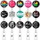 TAMHOO 5 Cute CNA Badge HoldersRetractable Dumpster Fire Lanyards for Hard Badge Accessories by Nurse Nursing Students