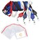 Specialist ID 5 Pack Breakaway Lanyard with Retractable Badge Reel and Heavy Duty Vertical Resealable ID Badge Holder for Cruise Cabin Card Theme Parks Travel Office Access Badges by Assorted