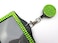 ALL in ONE Rhinestone Lanyard Bling Crystal Necklace Badge Reel Horizontal Card Holder for Business IdKey Green