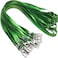 Antspirit 50 Pack Lanyards for Id Badges Holder Bulk Lanyard with Clip Swivel Hooks Green