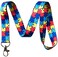 LanyardLanyard Autism Awareness Puzzle Piece Print Lanyard Key Chain Id Badge Holder