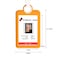 HEYDEFO Badge Holder ID Silicon Card Holder Vertical with Lanyard Neck Strap Heavy Duty ID Card Business Card Offices Supplies Yellow