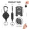 LIYHVPI Badge Holder Retractable Clip 2 Pack Id Badge Card Holders