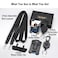 COOKOOKY Badge Holder Retractable Clip Heavy Duty Carabiner Badge Reel Keychain with Lanyard ID Cards Holder Cool Tactical ID Holder