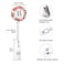 HEVITDA Badge Reel Retractable ID Card Badge Holder with Alligator Clip Name Nurse Decorative Badge Reel Clip on Card Holders Floral Wreath Letter B