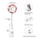 HEVITDA Badge Reel Retractable ID Card Badge Holder with Alligator Clip Name Nurse Decorative Badge Reel Clip on Card Holders Floral Wreath Letter C