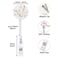 COUKASO Badge Reel Retractable Nurse Badge Holder Cute Name Decorative Badge Reels with Clip on ID Card Holders 2 Pack Wild Blooms